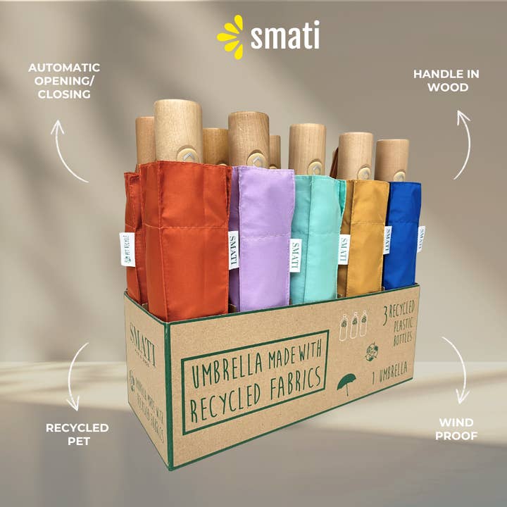 Paraplylåda Färgglada Peps Återvunnen PET för wholesale av SMATI