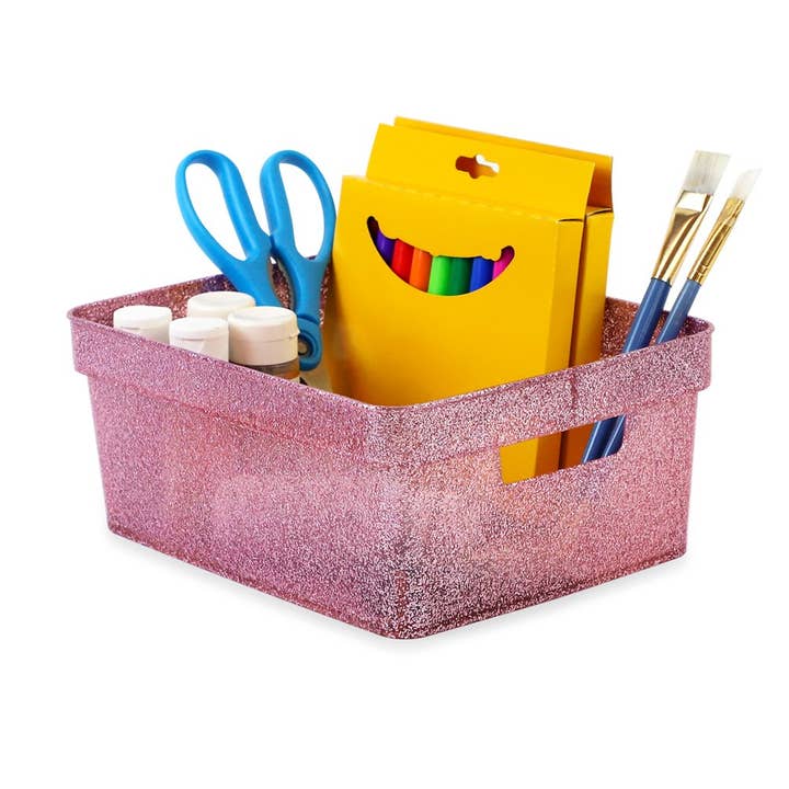 Isaac Jacobs International – Großhandel Vorratsbehälter – Isaac Jacobs Kleines glitzerndes Aufbewahrungsbehälter-Set mit ausgeschnittenen Griffen19