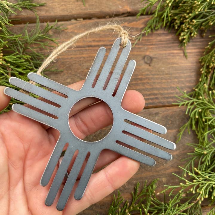 BE Creations & Designs, Inc. - Wholesale Ornament - ZIA Ornament made from Raw Steel1