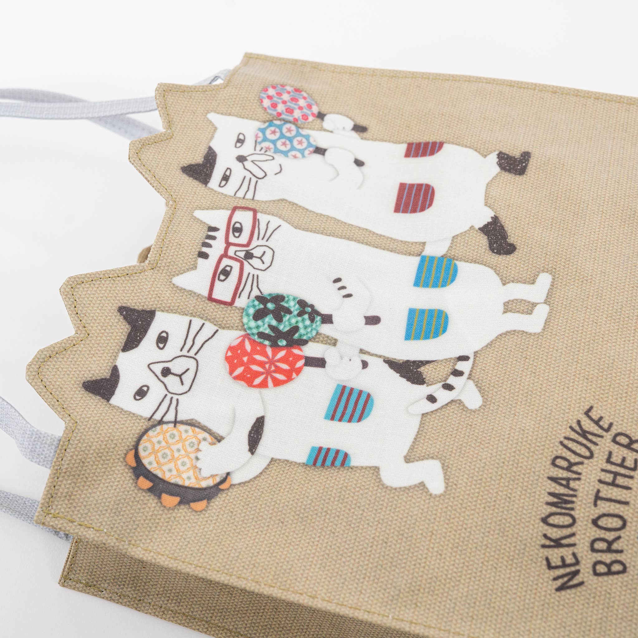 U PLUS INC - Wholesale Tote Bag - Women's - Whimsical "Nekomaruke Brother" Waterproof Mini Tote - Kusugu1