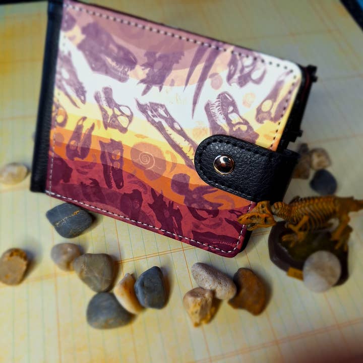 Dinosaur Skulls Wallet for wholesale by Fresh Hot Flavors LLC