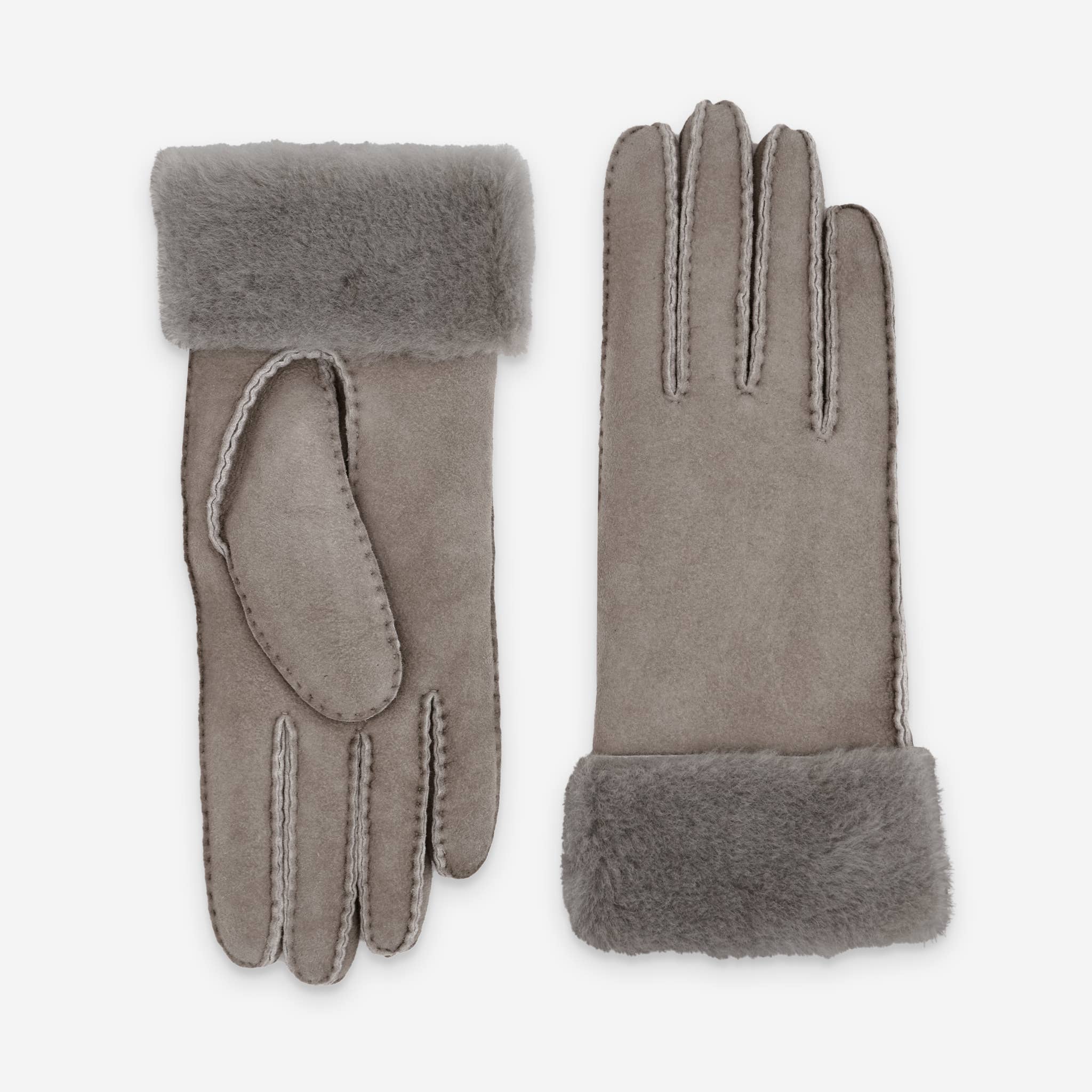 Glove Story - Vendita all'ingrosso Guanti - Donna - Guanti da donna in pelle di montone 100% con fodera in shearling - 21429SH2