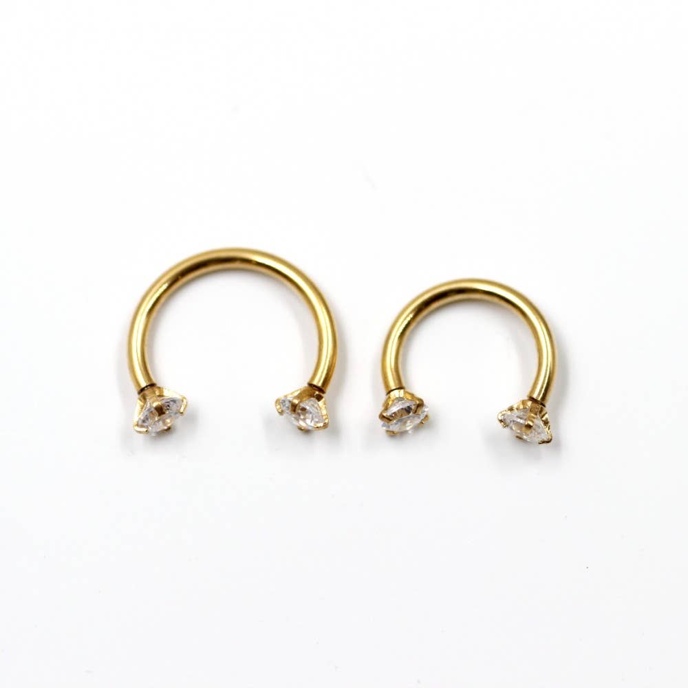 Awaken - Vente Boucles d'oreille uniques - Fer à cheval avec zircons - PY-0472