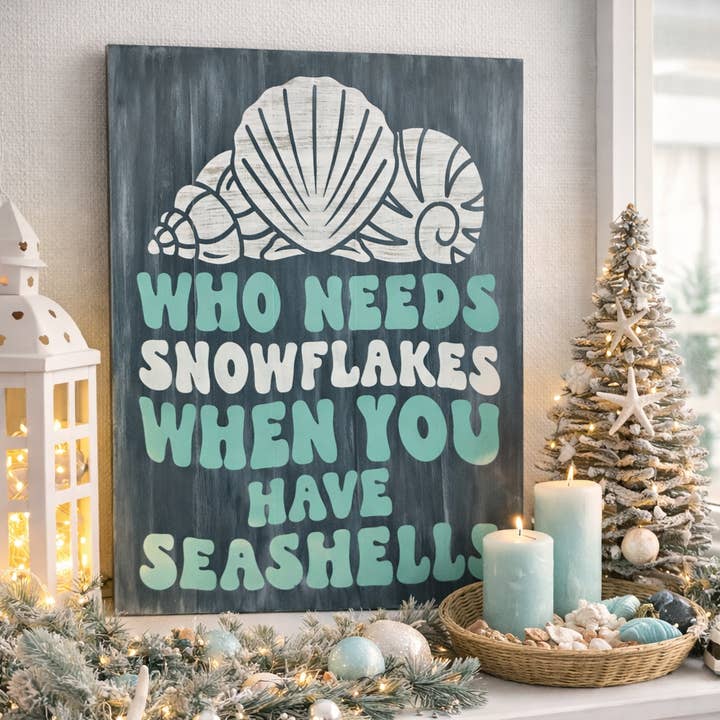 Who Needs Snowflakes When you Have Seashells SIGNATURE DESIGN P02981 for wholesale by Paisley Grace Makery