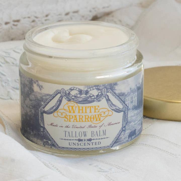 Tallow Balm - Uparfumeret for engroshandel hos White Sparrow Farmacy