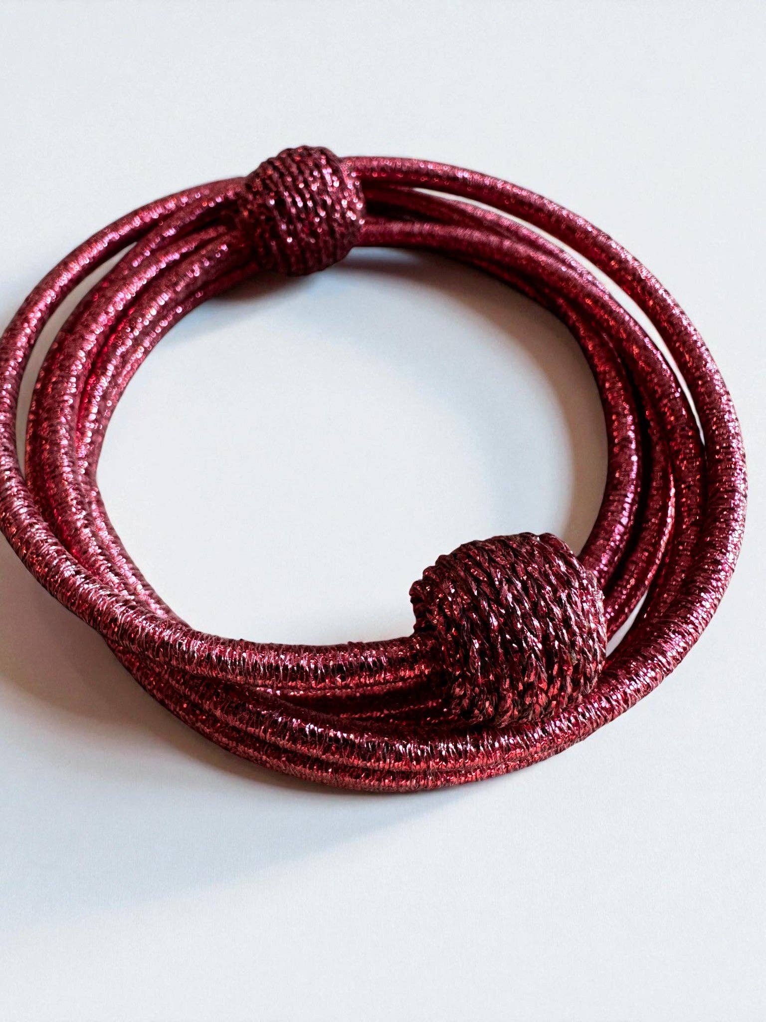 LEY! - Wholesale Bangle Bracelet - Bangle - Spiral - Bordeaux shimmering0