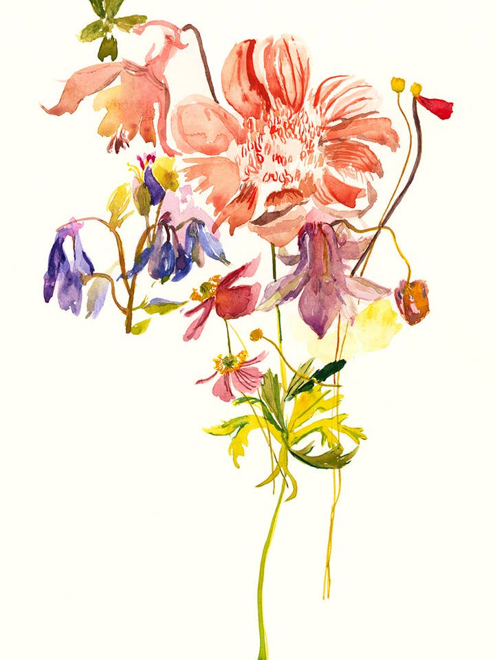 Impression artistique Elegant Friend au format A3 pour la vente par Ping He Art