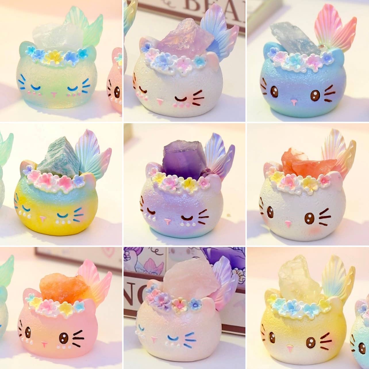 BCmini - Wholesale Decorative Figurine - 71309 Crystal Cat Mermaid Blind Box-84