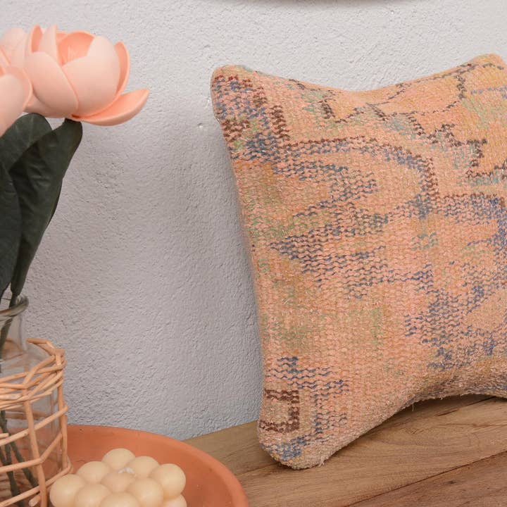 Coussin Vintage en Kilim Turc Noué à la Main #3 pour la vente par Kilim Pillow Decors