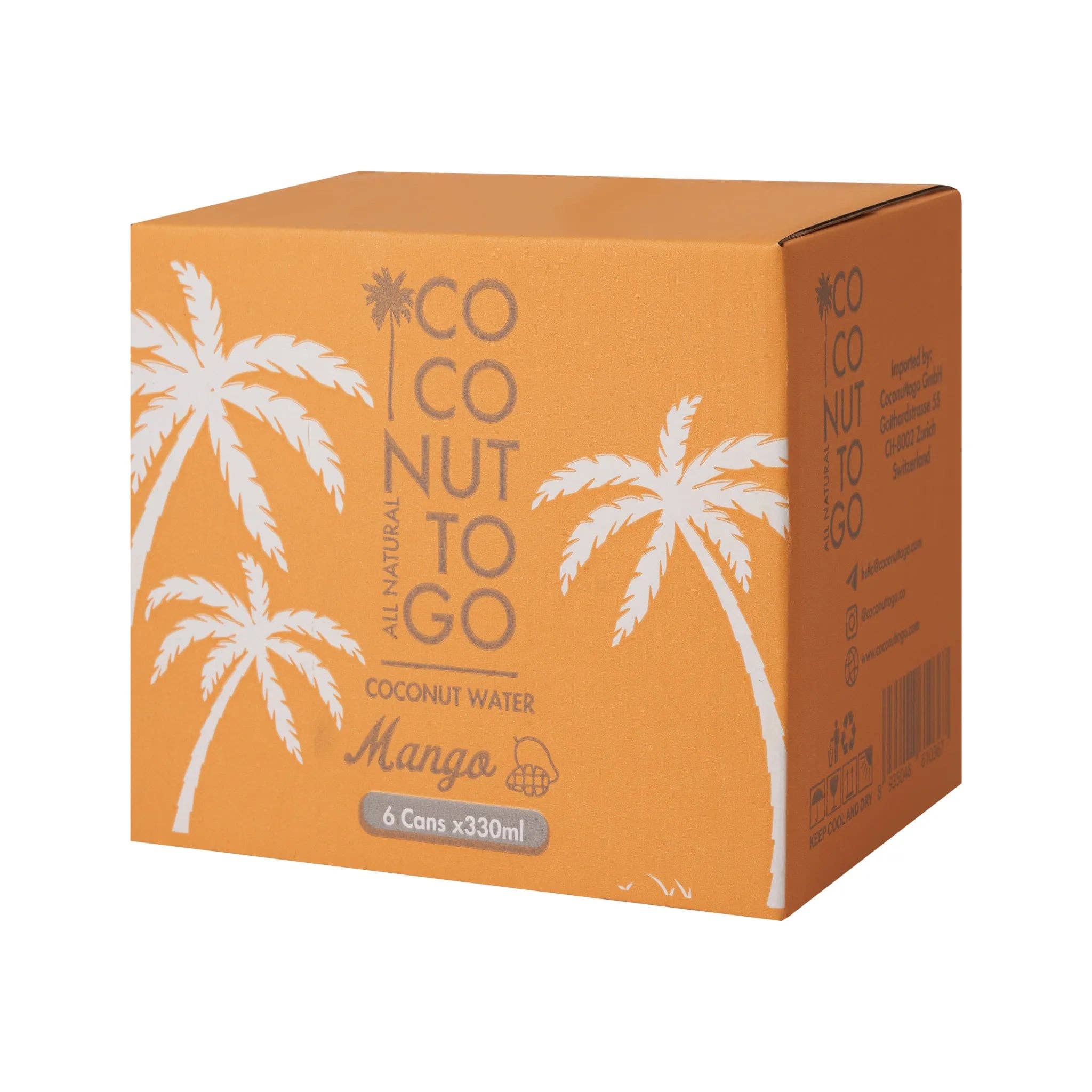 COCONUT TO GO - Wholesale Water met een smaakje/infused water (zonder koolzuur) - KOKOSWATER + MANGO3