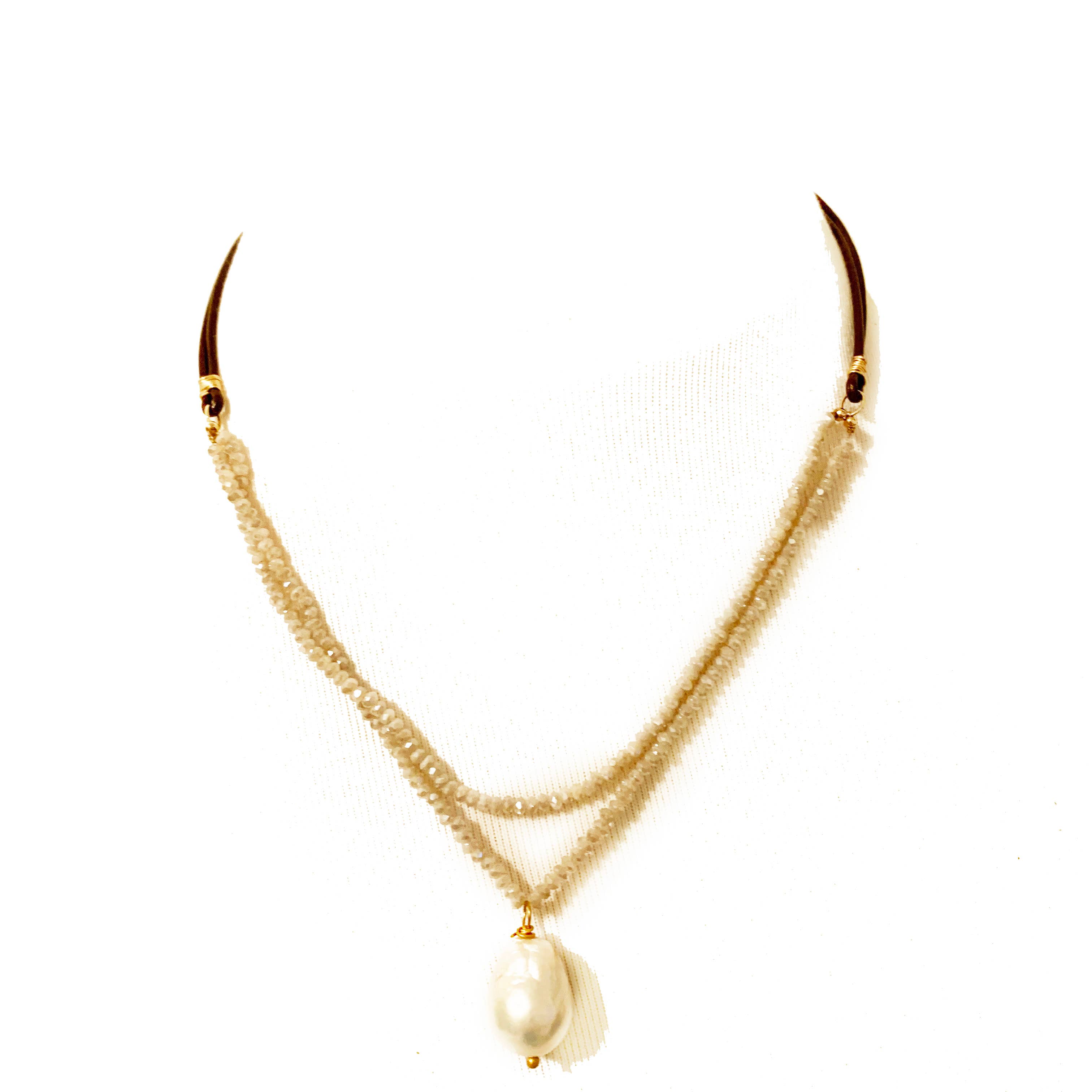 Hila - Wholesale Pendant/Charm Necklace - Cape Double Stranded Pendant Necklace15