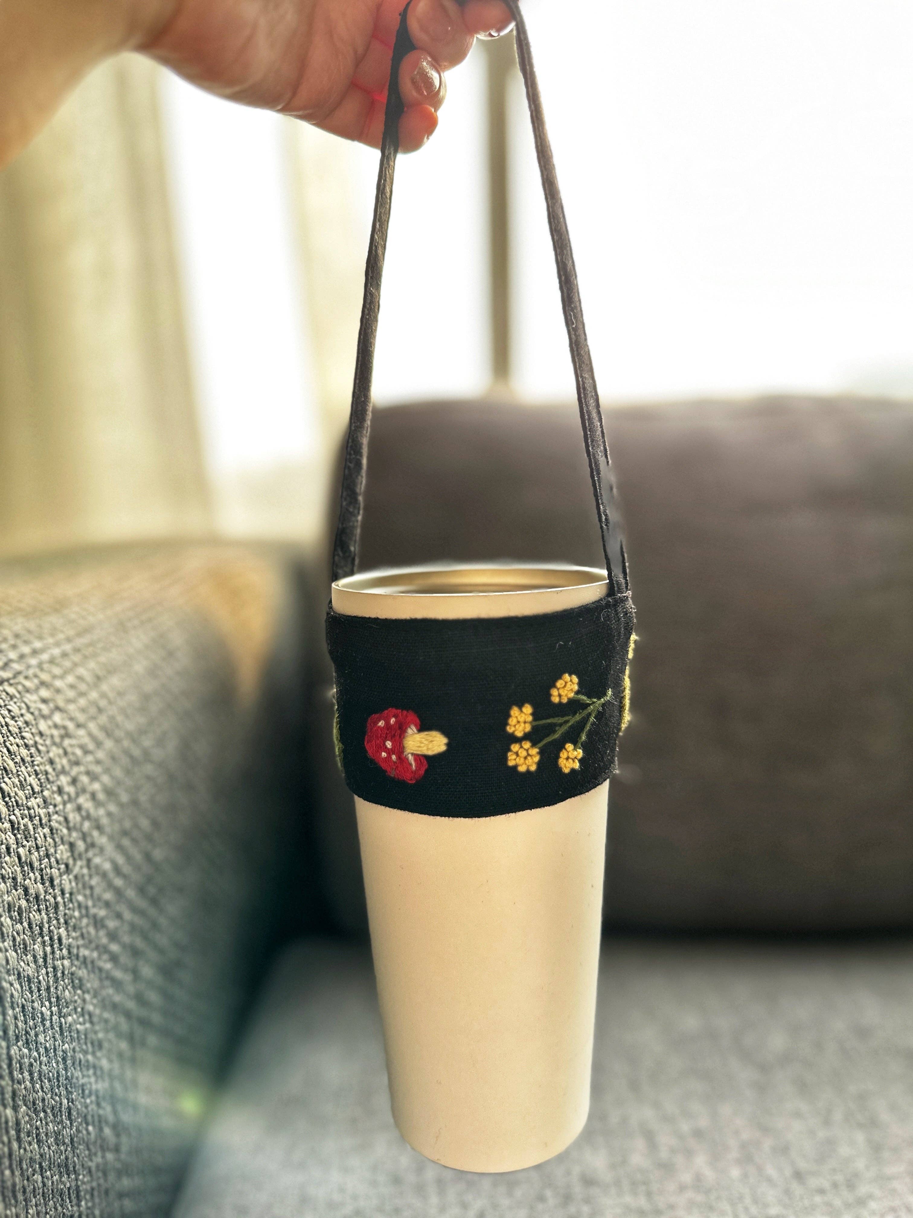 Quince Fables - Wholesale Isolators voor dranken/huggers en koozies - Geborduurde Bloemen Bekerdrager ✅3