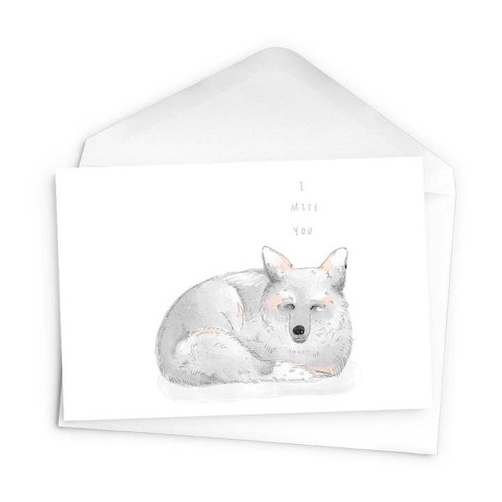 Arctic Fox Card for wholesale by Baltic Club