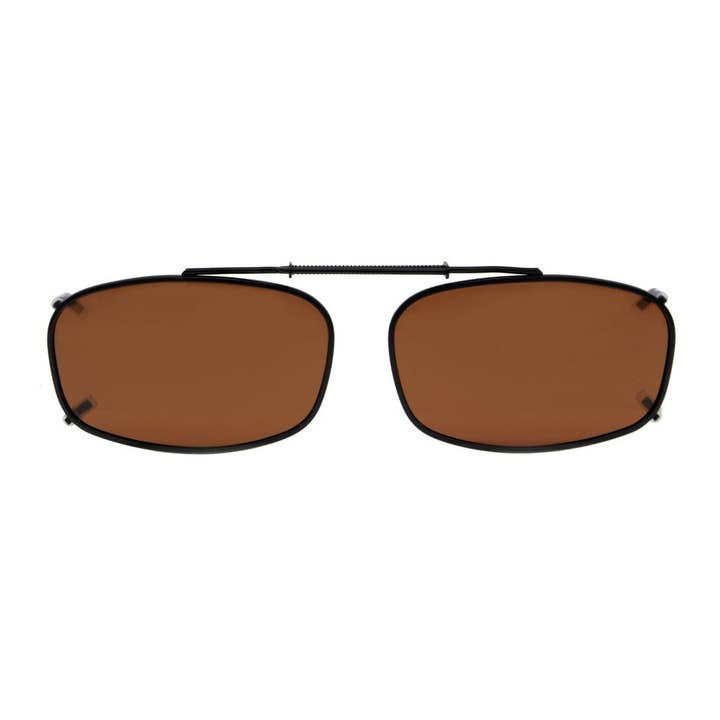 SPARE-SPECS, LLC - Wholesale Sunglasses - Unisex - Metal Frame Polarized Lens Clip on Sunglasses C62 (52MMx32MM)