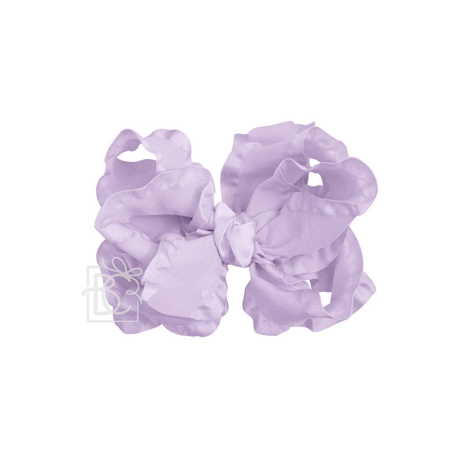Beyond Creations, LLC - Wholesale Hair Bow - Kids - DOUBLE RUFFLE BOW ON CLIP32