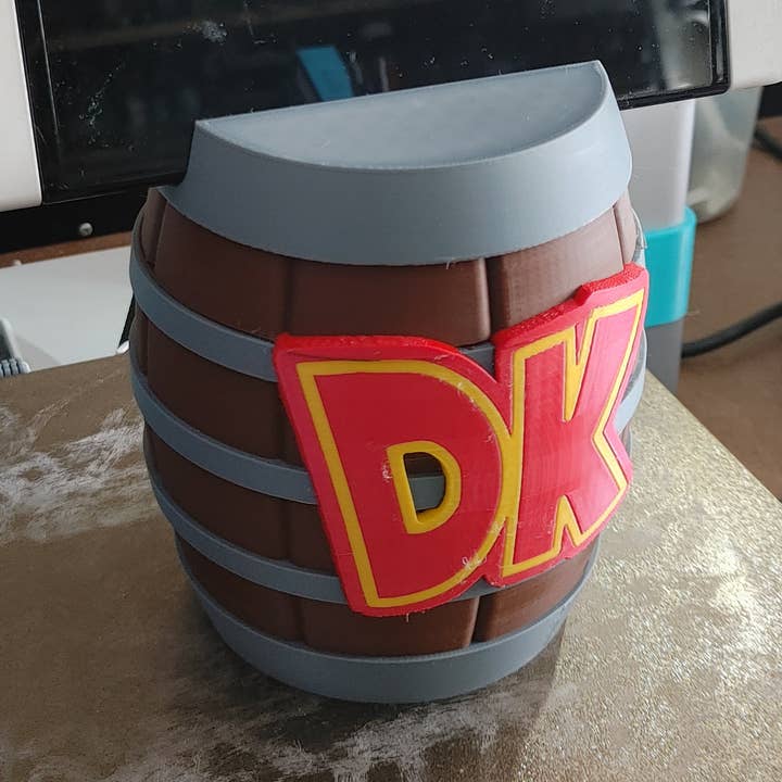 Station d'accueil Donkey Kong pour Nintendo Switch (Baril) pour la vente par XALT 3D DESIGNS