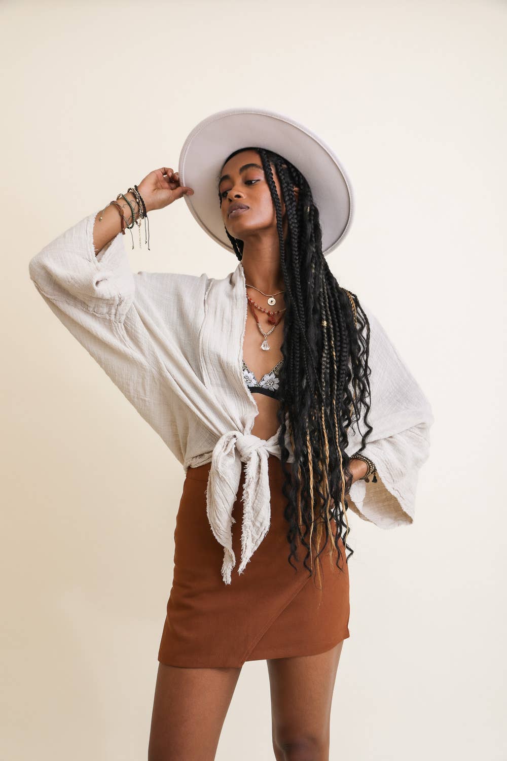 Leto Accessories - Wholesale Kimono - Women's - 🌸 Boho Chic Kimono Wrap - Flowy Sleeves & Lightweight4