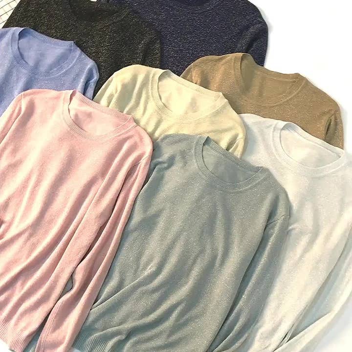 Hope & Sunshine - Wholesale Knit Sweater - Women's - Loose Sheer Thin Sweater1