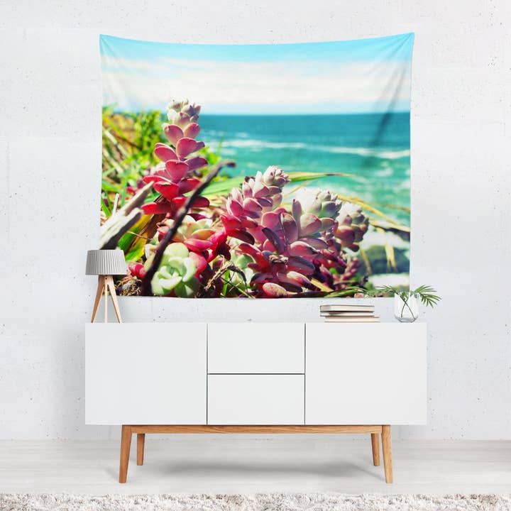 Tapisserie colorée de la côte californienne pour la vente par lostkatphoto