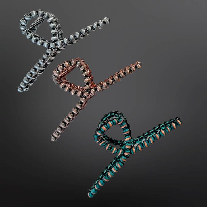 Western Navajo Pearl Inspired Claw Clip - Hair Clip for wholesale by Westrian International