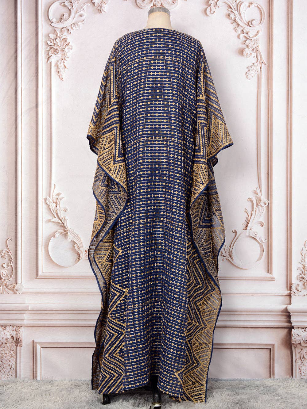 Blue 2025 NEW Dubai Abaya Dress Embroidered Elegance for wholesale on Faire17