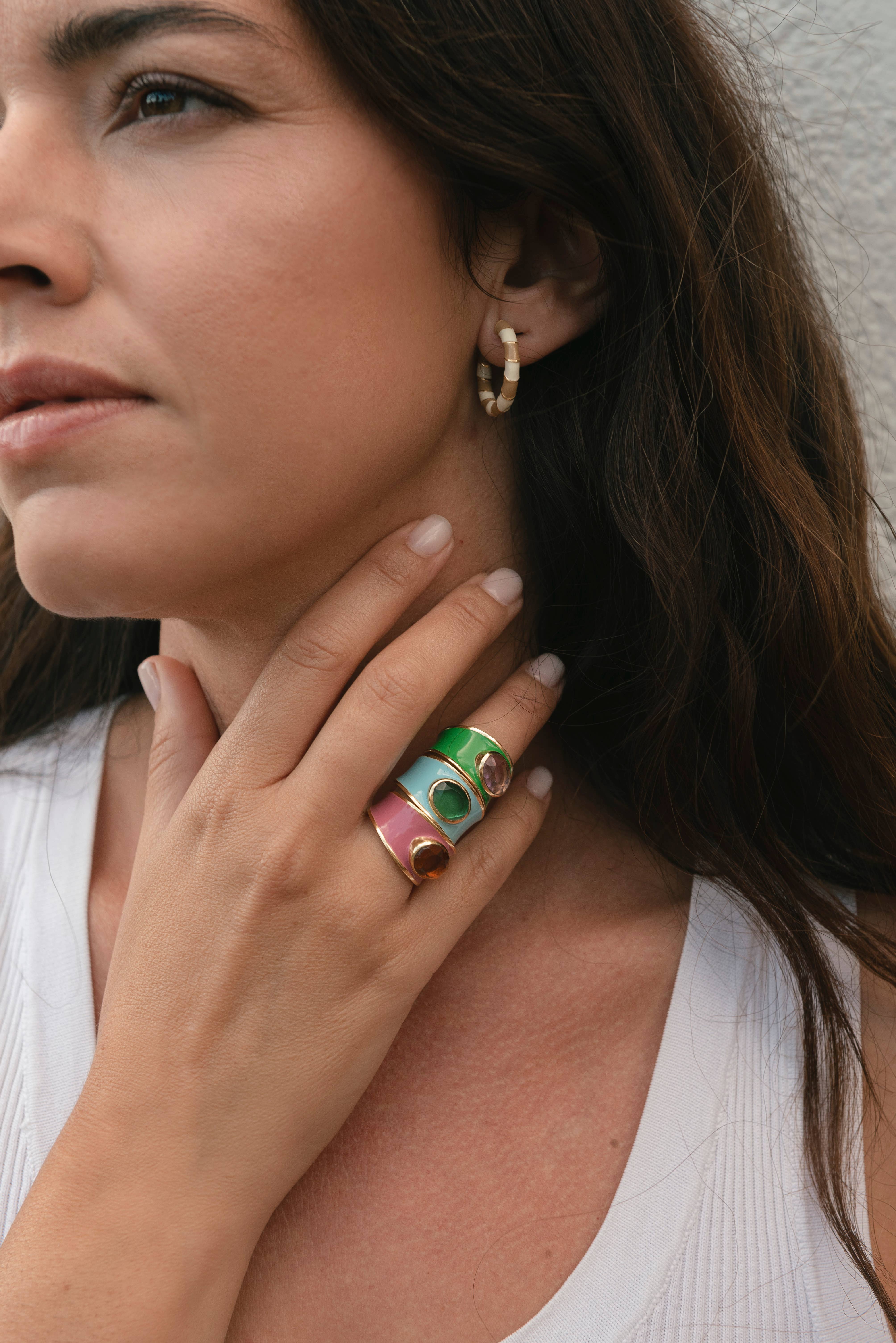 Virago Barcelona - Wholesale Cocktail/Statement Ring - Reflection Ring Blue2