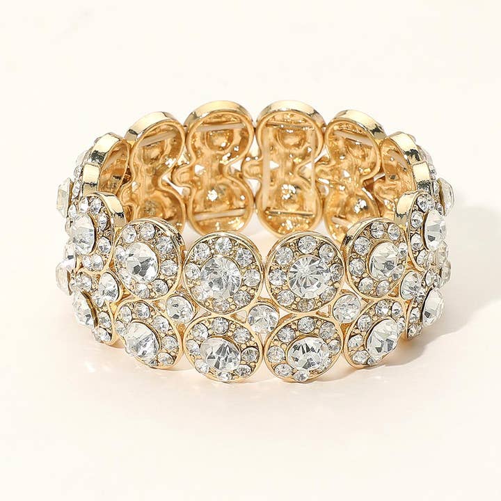 Sensibling Corp. - Wholesale Bangle Bracelet - Crystal Rhinestone Stretch Bracelet
7
