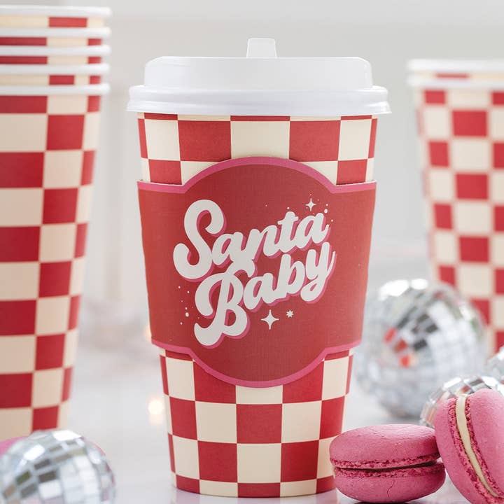 My Mind’s Eye - Wholesale Disposable Cup - PLTG445 - Santa Baby To Go Cups1