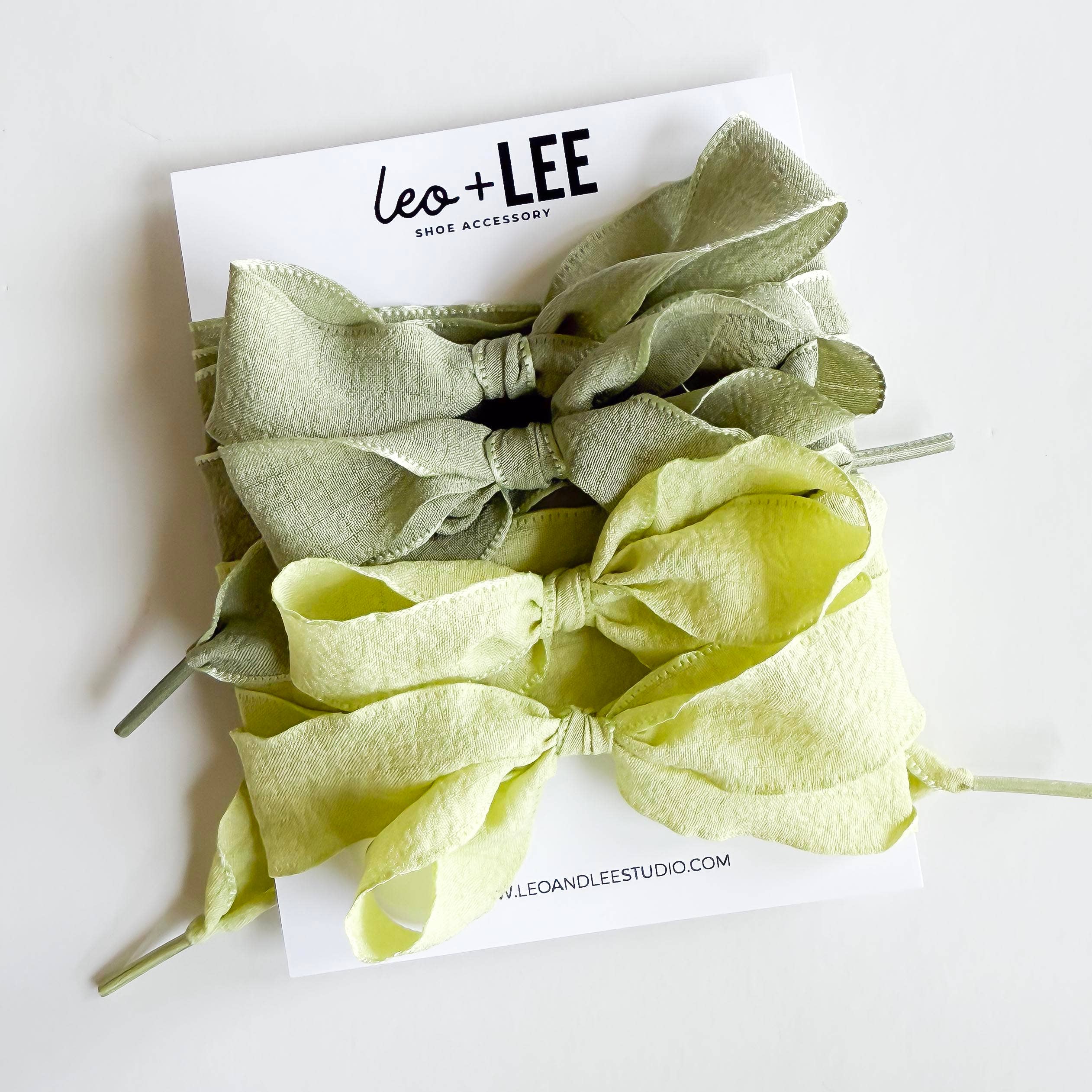 Leo & Lee Studio - Wholesale Shoelaces - Women's -  Gingham Shoe Lace Sets– Ribbon Bow Shoe Accessories5