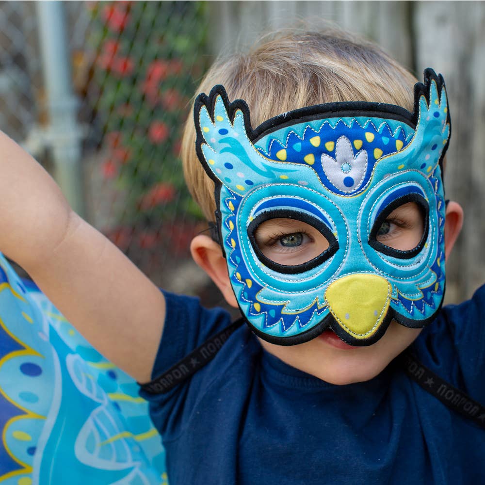 DREAMY DRESS-UPS® - Wholesale Costume - Kids - Blue Owl Wings + Mask2
