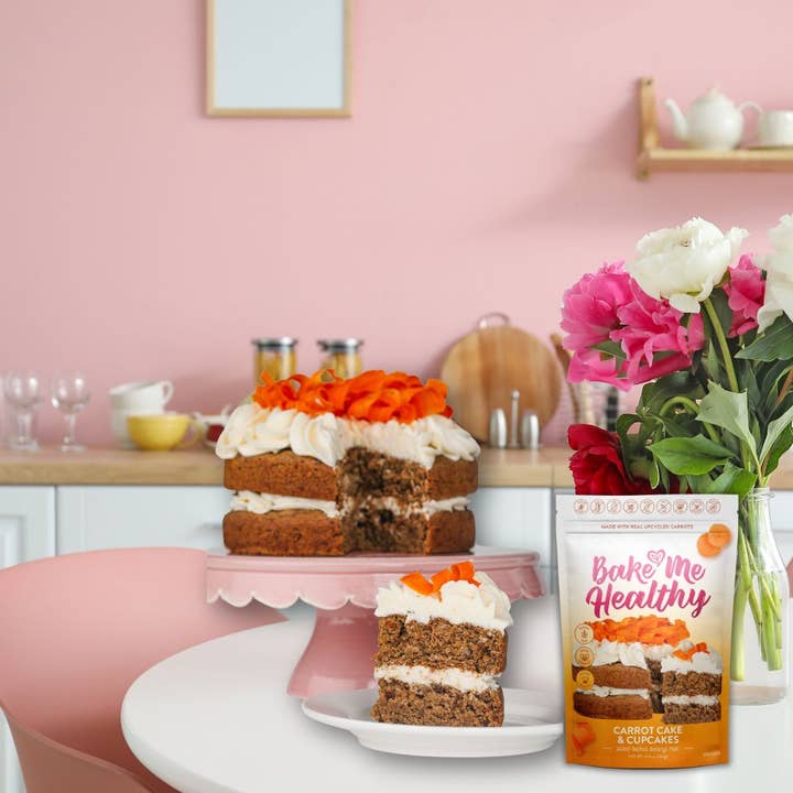Bake Me Healthy – Großhandel Kuchenbackmischung – Pflanzliche Backmischung für Karottenkuchen und Cupcakes