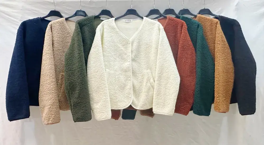 Mimi & Gogo - Wholesale Bomber Jacket - Women's - Bomber Jacket Fleece Jacket @3388_BomberMoumoute14