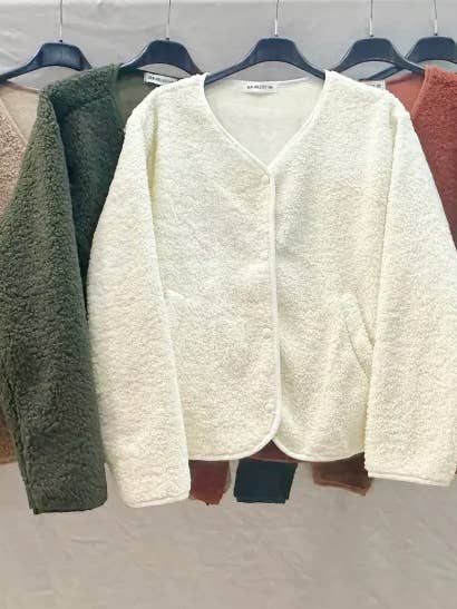 Mimi & Gogo - Wholesale Bomber Jacket - Women's - Bomber Jacket Fleece Jacket @3388_BomberMoumoute13