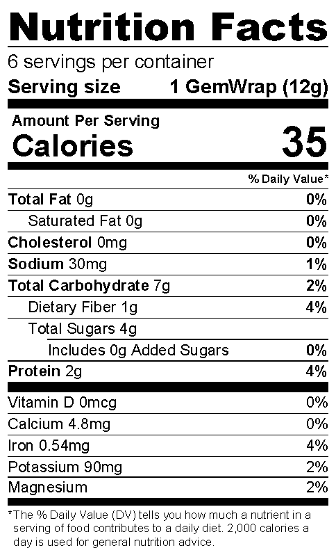 NewGem - Wholesale Brood/Tortilla - Appelboerenkool - 6pk sandwichwraps8