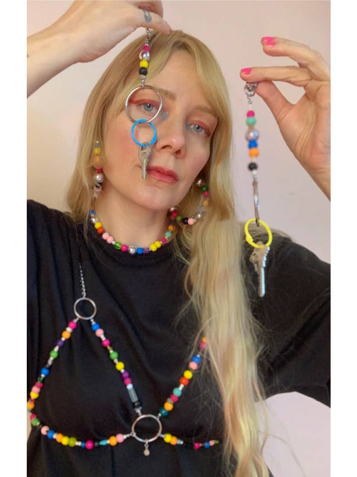 Shop Journal Vintage - Wholesale Bralette - Women's - Custom bead + chain bra top1