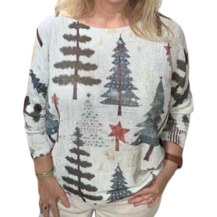 Dames kersttop MF-26 voor wholesale door CENTO UNO ITALY