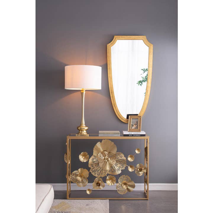 A&B Home Group Inc. - Venta al por mayor Lámparas decorativas/de escritorio - Lámpara de mesa D18x29.5" - Oro/Blanco9