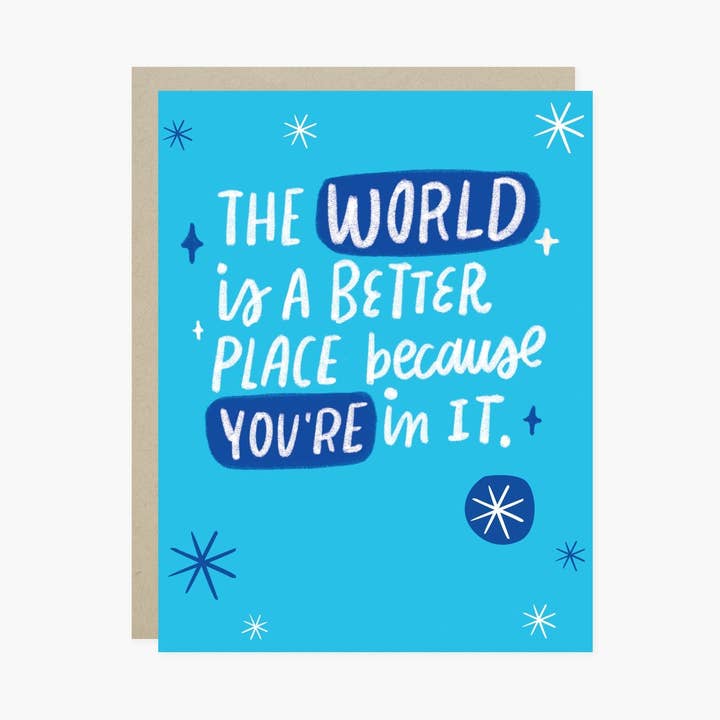 Världens bättre plats helg- eller Hanukkah-kort för wholesale av Barone and Co.