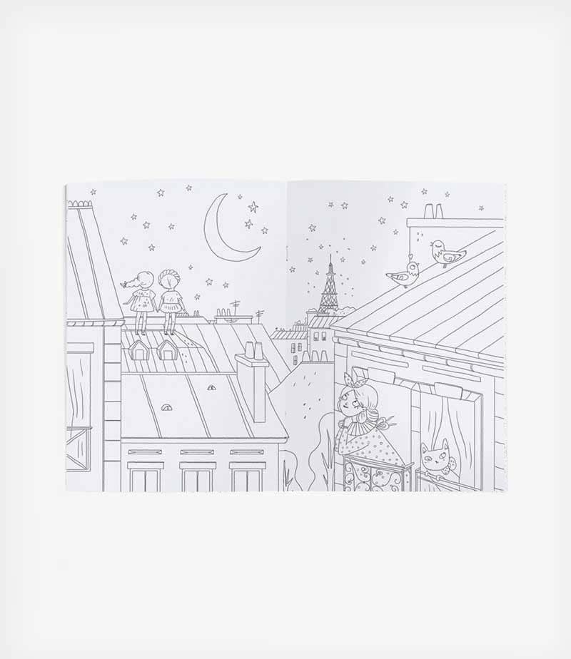 Speedy Monkey - Wholesale Coloring & Activity Book - Kids & Baby - Coloring Books The Parisiennes - Moulin Roty (Pack of 10)1