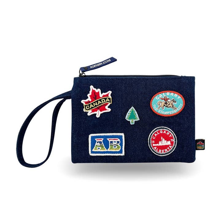CALGARY ZIP JEAN POUCH for wholesale by Northern Icons Canada