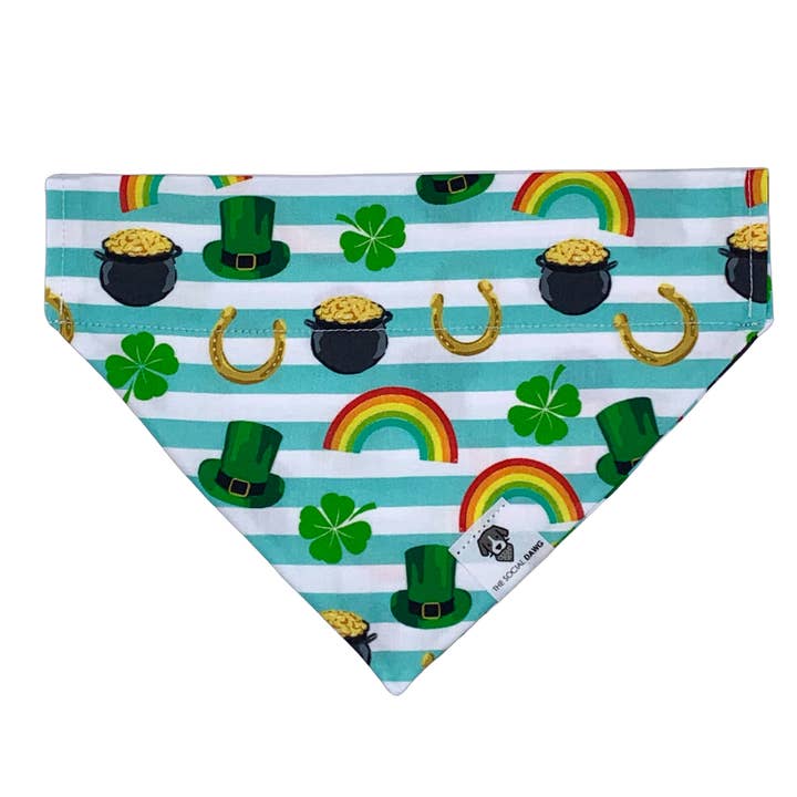 Feeling Lucky Slip-On Dog Bandana for wholesale by The Social Dawg