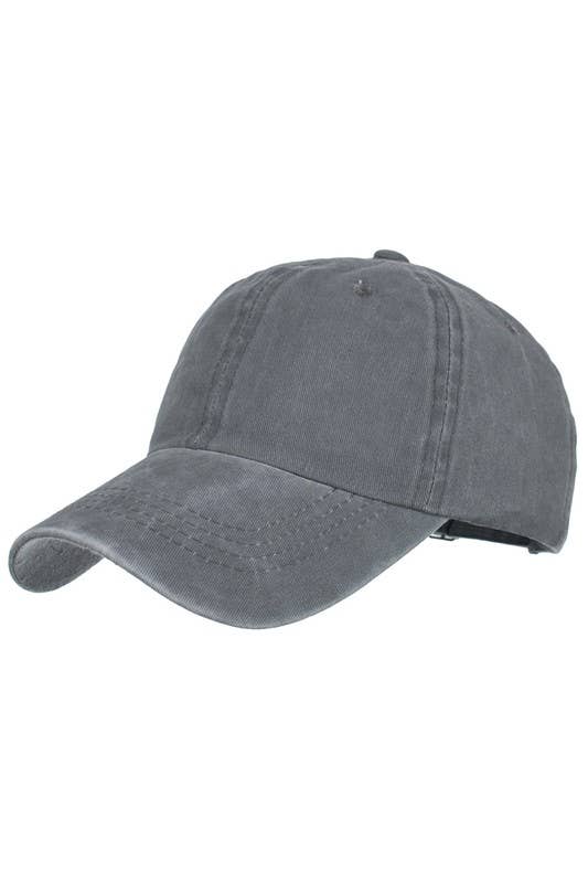 ACCITY - Wholesale Baseball Cap - Women's - Summer Washed Solid Baseball Cap, Sun Hat CWAH2069