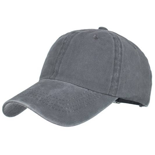 ACCITY - Wholesale Baseball Cap - Women's - Summer Washed Solid Baseball Cap, Sun Hat CWAH2069