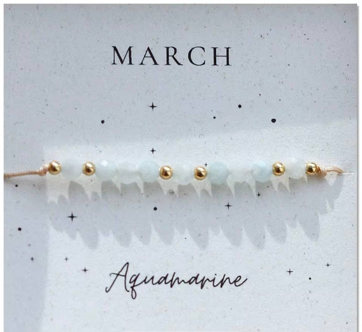 Curated By Suarez - Wholesale Beaded Bracelet - Crystal Birthstone Bracelet8