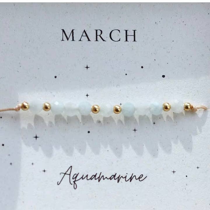 Curated By Suarez - Wholesale Beaded Bracelet - Crystal Birthstone Bracelet8