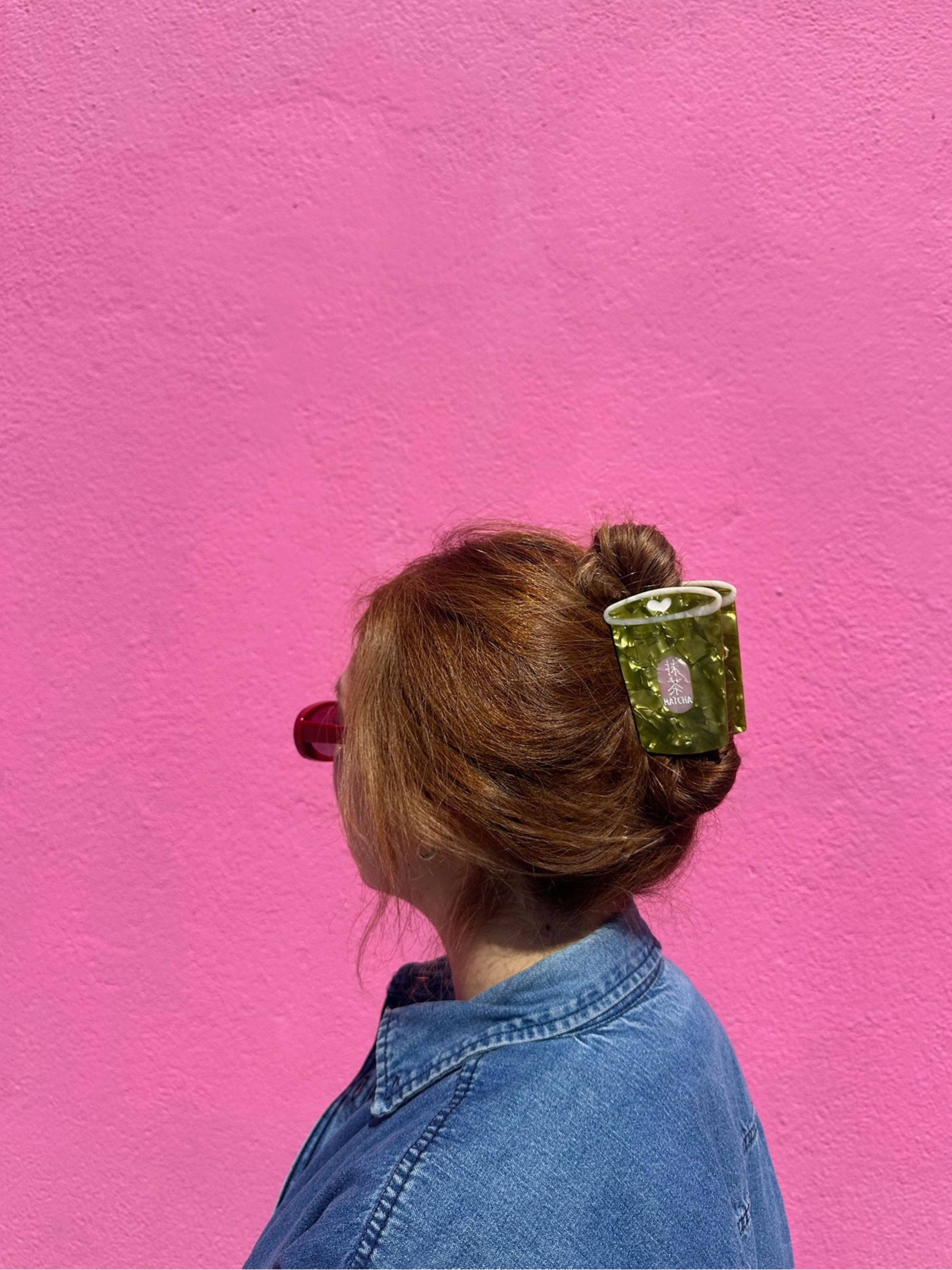 Solar Eclipse - Wholesale Hair Clip - Women's - Hand-painted Matcha Claw Hair Clip | Eco-Friendly1