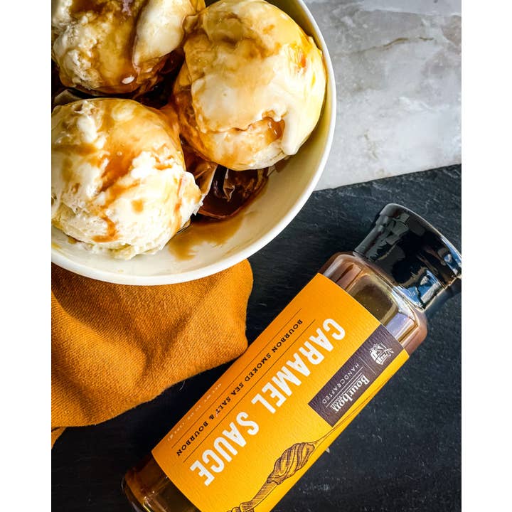Bourbon Barrel Foods - Wholesale Caramel Sauce - Caramel Sauce - Bourbon Smoked Sea Salt & Bourbon