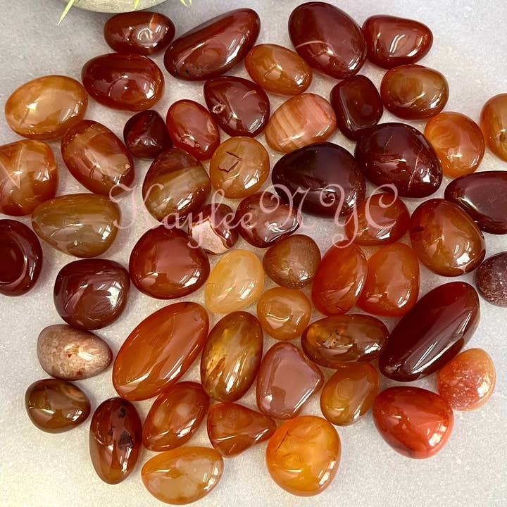 KayleeNYC - Wholesale Spiritual Stone/Crystal - Wholesale Lot 2 Lbs Natural Carnelian Tumble Healing Energy2