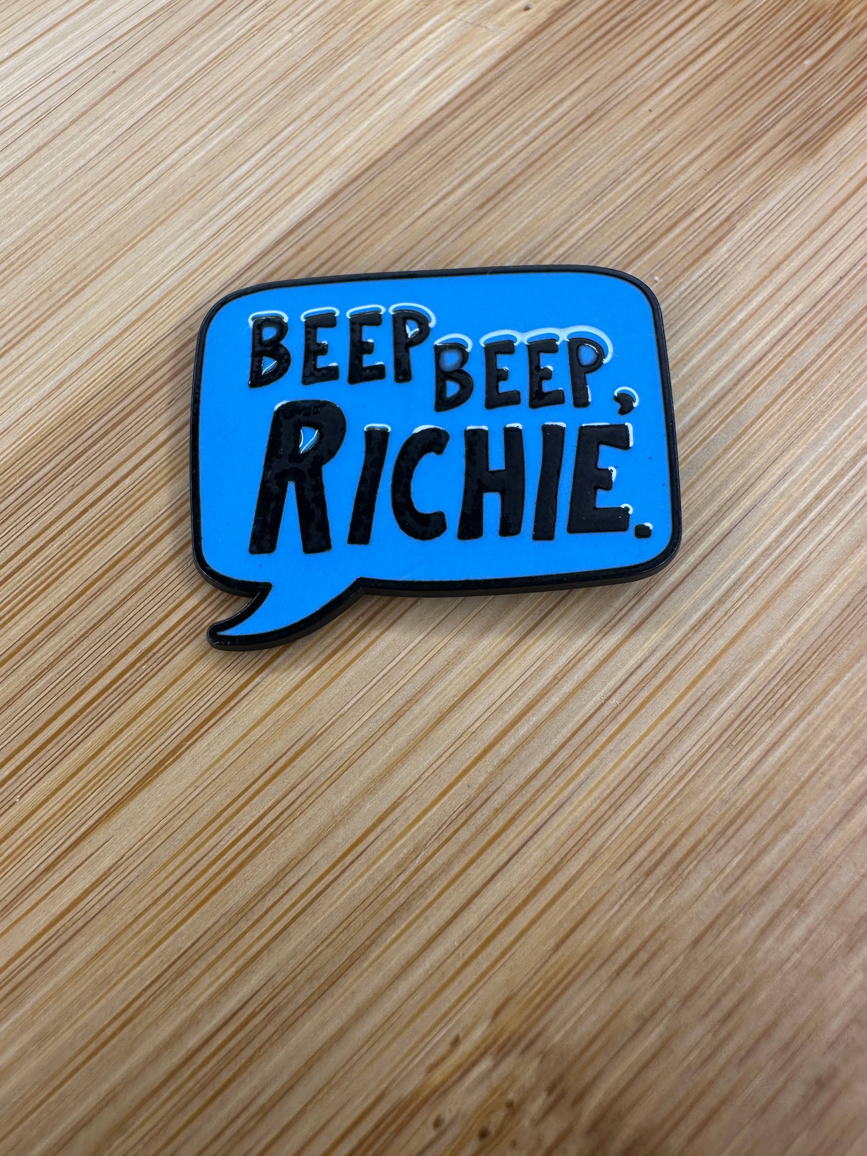 Scribble & Scroll - Wholesale Lapel Pin/Button - Beep Beep Richie - Stephen King - IT