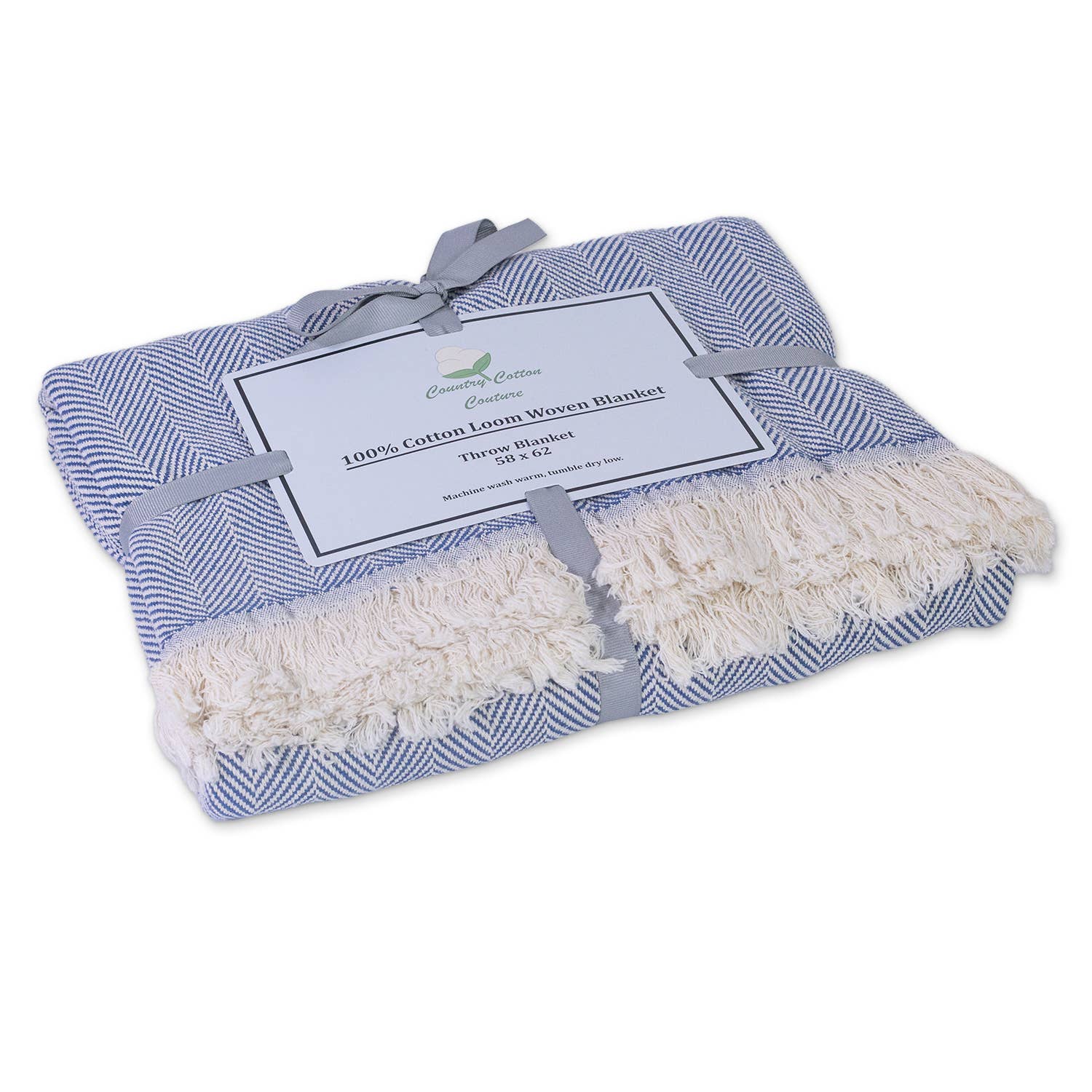 Country Cottons - Wholesale Throw Blanket - 100% Cotton Patterned Throw Blankets – 58″ x 62″1